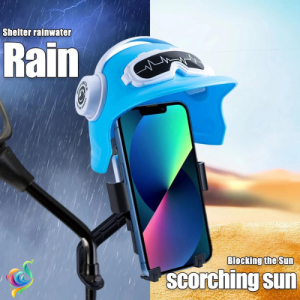 Motorcycle Helmet Phone Holder Flexible Waterproof Sun Visor Motorbike Handle Gravity Mount