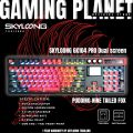 คีย์บอร์ดไร้สาย 3 โหมด Skyloong GK104 Pro 8K Double Screen Gasket มี Calculator. 