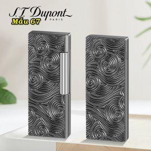HỘP QUẸT BẬT LỬA GA ĐÁ DUPONT SLIM THIẾT KẾ KIM LOẠI DẬP NỔI