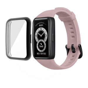 for huawei band 10 smart band All-around Ultra-Thin Screen Protector Cover Full Coverage Plated All-Around For Huawei band 10 9 8 7 6 Pro Case