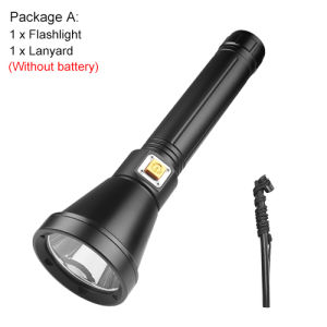 Upgraded D170A Asafee Super Bright Light Diving Flashlight P70 LED Cup Fixed Focus Press Magnetic Switch Using 26650/18650 Batteries Underwater scuba Light 1200LM IPX8 Waterproof