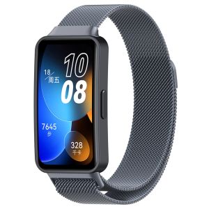 Magnetic Loop Strap for Huawei Band 10 Huawei Band 9 Strap Metal Loop Stainless Steel Band for Huawei SmartWatch Band 8 Bracelet Wristband