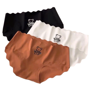 Set 5 Quần Chip Nữ Cute – Quần Lót Nữ Su Gấu Chất Su Cao Cấp Mềm Mịn 008