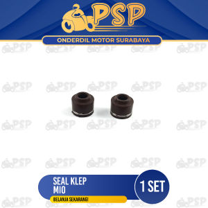 Seal Klep Mio (Harga Per Set Isi 2) - Sil Siel Karet Batang Klip Valve Stem Yamaha Mio Karbu Old
