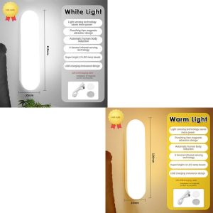 【Local Stock🔥4pcs】Smart Motion Sensor Night Light Human Body Induction Lamp Eye Protection Warm White Light Battery Operated Bedside Wall Lamp 12cm JBMBHC