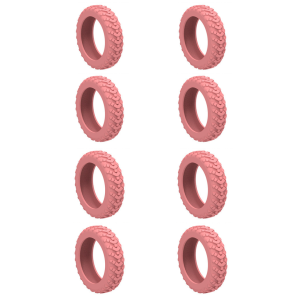 Karet Silicon Pelindung Protector Roda Koper Universal Melindungi Wheel Cover Anti Slip Bergerigi Roda Koper Jadi Smooth