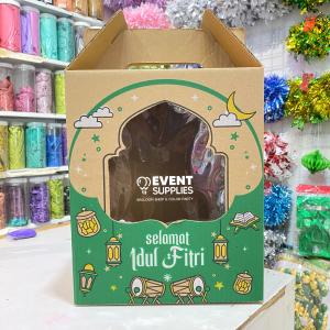 Eceran Box Jinjing Parcel Ramadhan Dus Hampers Lebaran Motif Tebal Idul Fitri Souvenir Sembako