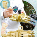 Electric Automatic Gatling Bubble Blower Gun Toy 8 Holes Electric Bubble Gun Machine For Outdoor Toy for Kids. 