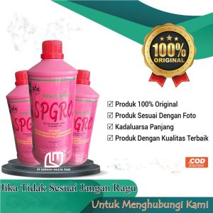 SPGRO Merah Pupuk Pelengkap Cair Organik 750 ML Masa Pembungaan Pembuahan