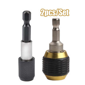 2pcs Hex Drill Chuck Keyless Drill Chuck Adapter 60mm Quick Change Convertor Adapter Tools