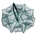 🔝Original+24hours delivery✅6/8 Holes Folded Portable Hexagon Fishing Net Strengthened Portable Automatic Folding  Trap Lambat Fishing Net Shrimp Cage Nylon Foldable Crab Fish Trap Cast Net Cast Folding. 