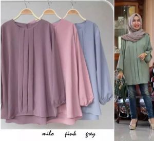 Atasan Wanita Raisa/blouse dewasa / Blouse jumbo ld 110-120cm termurah