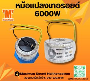 หม้อแปลงเทอรอยด์ รุ่น T200 INVERTER​ 6000W สำหรับอินเวอร์เตอร์ ระบบ48V ใช้ลวดทองแดงแท้ รับประกันคุณภาพ จัดส่งไว ตีลังไม้อย่างดี