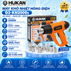 Máy Khò Nhiệt HUKAN G2-KN2000S 2000W Súng Thổi Hơi Nóng Dùng Điện Đa Năng
