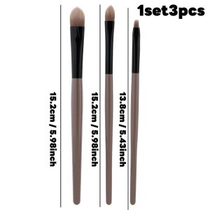 3pcs/set Soft Bristle Concealer Makeup Brush Set / Portable Detail Eyeshadow Brush / Multi-purpose Facial Cosmetic Brushes for Daily Makeup