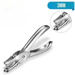 6MM Metal Single Hole Metal Punch 1 Hole Paper Puncher Machine 6mm Diameter 8 Sheets Capacity 17mm Throat Depth  for DIY Scrapbooking & Cards Stationery