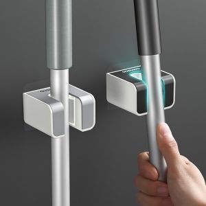 Dream Hunter 1 Cái Móc Mạnh Móc Treo Cây Lau Nhà Phòng Tắm Móc Treo Cây Lau Nhà Tường Phòng Tắm Không Cần Đinh Kẹp Giữ Chổi Thẻ Không Cần Đục Lỗ Tường