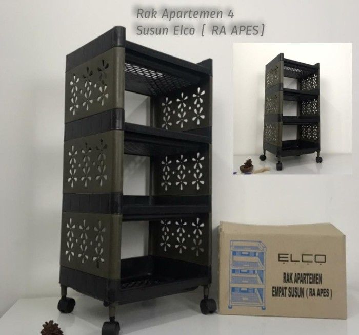 RAK YOYO / RAK SERBAGUNA / RAK APARTEMEN 4 SUSUN ADA RODA | Lazada ...