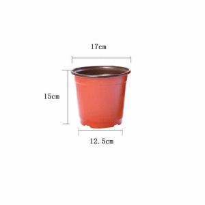 Flower Pots Plastic Plant Pots Indoor with Tray Decorative Planter Containers for Transplanting House Plantsand Seedling