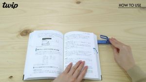 KING JIM TWIP FOLDABLE BOOK CLIP – Compact Adjustable Page Holder for A6 to B5 Books Japan Design