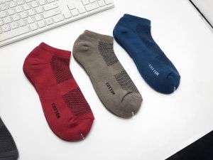 สีเข้ม หนา 2 เท่า ถุงเท้าข้อนสั้นพื้นหนา ผ้าCotton สีโทนเข้ม พื้นหนากว่าปกติ 2 เท่า