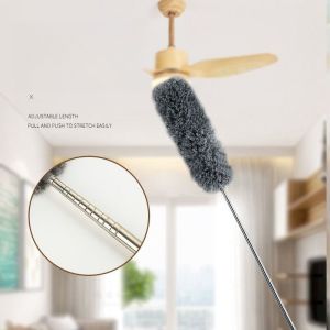 Kemoceng Microfiber/Alat Sapu Plafon Anti Gores 280cm Pembersih Rumah 1set Langit-Langit Kemoceng Teleskopik Adjustable Microfiber Tarik Tekuk/Kemoceng Microfiber Teleskopik 28 Meter /Tongkat Multifungsi Alat Pembersih Celah-Celah Langit Rumah