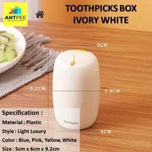 𝐀𝐍𝐓𝑃𝐸𝐸 𝐓𝐨𝐨𝐭𝐡𝐩𝐢𝐜𝐤𝐬 𝐂𝐨𝐧𝐭𝐚𝐢𝐧𝐞𝐫 🐜 Household Creative Automatic Pops Up Toothpick Box 按压式牙签筒 kitchen