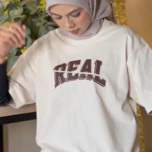 [Ready Stock] Reality Clothing Men’s T-Shirt | 100% Cotton 240GSM | Crew Neck | Plus Size | “REAL 3.0” Print