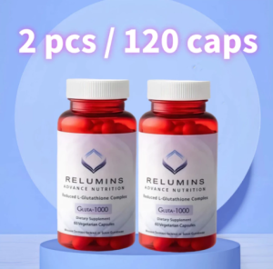 100% RELUMINS Glutathione 1000 Skin Whitening 60 Capsules Effective Natural Whitening Supplements