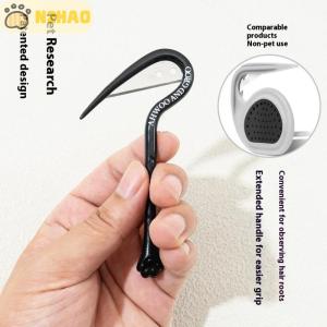 N2HAO มีดกำจัดขนสัตว์เลี้ยง3ชิ้นมีดแบบไม่พันกันหลุดเล็มขนกรรไกรตัดขนเพื่อความปลอดภัยอุปกรณ์เสริมสำหรับแมว