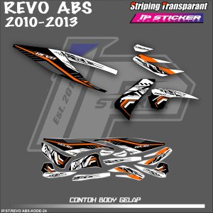 REVO ABS (COD) STIKER STRIPING MOTOR HONDA REVO ABS - STIKER LIST GRAFIK SIMPLE WARNA VARIASI DESAIN RACING HOLOGRAM DAN TRANSPARAN BISA COD IP.KODE-24