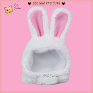 Mũ tai thỏ xinh xắn cho thú cưng nón cho chó mèo