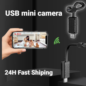 USB Mini Video WIFi Camera 4K Portable Wifi Home Security Remote Control Motion Detection Audio Recorder Small WiFi Camera V380