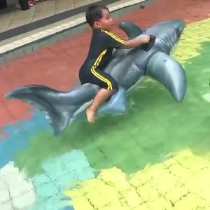 Intex Great White Shark Ride-On Inflatable Pool Float SKU:  57525EP