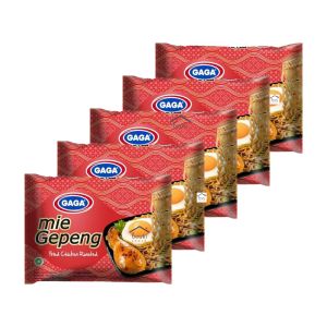 5PCS Gaga Gepeng Mie Instan Goreng Rasa Ayam Panggang