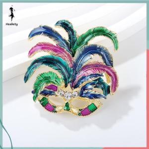 ส่วนลด 10 บาท สำหรับการซื้อ 1 ชิ้น เข็มกลัดขนนกเคลือบแฟชั่นสำหรับผู้หญิงสำหรับใส่เป็นของขวัญ