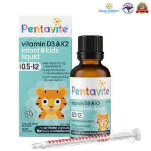 Pentavite Vitamin D3 & K2 Kids Liquid 30ml Australia [EXP 11/2026]