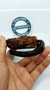 gelang akar bahar merah ukir naga samping full ukir terbaik