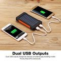 50000mAh power bank awet tahan lama Solar Power Bank Charger USB Ports Powerbank External Charger Flashlight/power bank solar fast charging/solar power bank 50000 mah/power bank solar panel surya. 