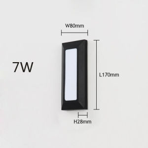 LED Outdoor wall Lamp Waterproof IP65 Wall Light Aluminum Modern Wall Light Outdoor Indoor Porch Stair Corridor Yard Garden Wall Light Outdoor LightingNordic Modern Minimalist Indoor/Outdoor Waterproof Wall Lamp/Lights Warm Lamp Modern