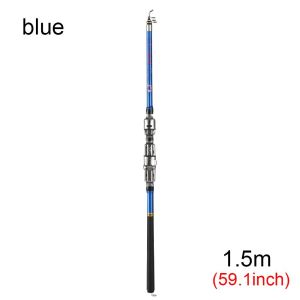 【COD&Ready Stock】Telescopic fishing rod High Quality 1.5m1.8m 2.1m 2.4m 2.7m 3m Sea Pole Pen Pole Retractable Hard tail/soft tail Spinning fishing rod