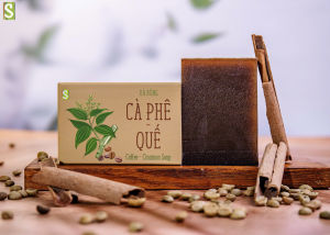 [CHÍNH HÃNG] Xà Bông cafe quế xà phòng cà phê quế thiên nhiên HTX  Sinh Dược