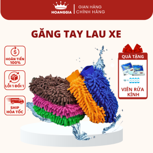 Găng Tay Rửa Xe Ô Tô – Bao Tay Rửa Xe – Rửa Nhà Cửa Siêu Sạch Siêu Thấm Hút Siêu Mềm Chống Xước Tay