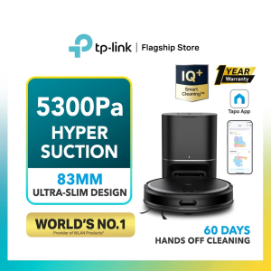 TP-Link Tapo RV10 LITE & RV10 Plus & RV20 MAX PLUS & RV30 PLUS & RV30 MAX PLUS Smart Auto Empty Dock Robot Vacuum Cleaner&Wet/Dry Mopping Sweeping-4L Large Dust Bag