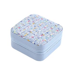 BAGUO Hai Lớp Túi đóng gói trang sức Da PU Khóa Hoa Hộp đựng bông tai Di động Đa chức năng Hộp đựng nhẫn Du lịch