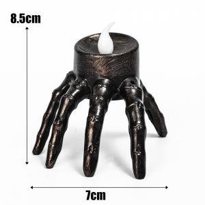 【On Sale】Halloween LED Spider Lights Horror Glow Bloodly Eyeball Skull Candle Lamp Flameless Electronic Pumpkin Candle Light
