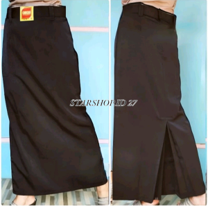 ROK PANJANG SPAN BELAH BELAKANG COKELAT SMP/SMA ANAK PEREMPUAN KELAS 1-3 BAHAN HIGHTWISS BEST QUALITY