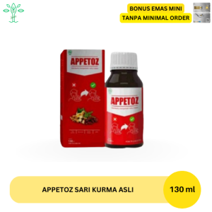 Appetoz Sari Kurma Anak 130 ml / Sari Kurma Asli Untuk Nafsu Makan Bebas Cacingan