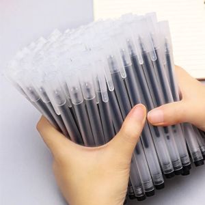 1 PIECE JPN Black Gel Pen Student Exam Office Signature Transparent Pen Cute Stationary Supplies Neutral Pen 0.5mm