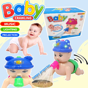 MAINAN ANAK BAYI MERANGKAK BABY CRAWLING BOTOL SUSU LIGHT & SOUND